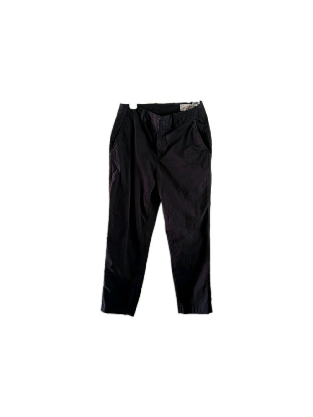 GAP Downtown Khaki Pants Womens Size 8 Faded Black Cotton Stretch Chinos